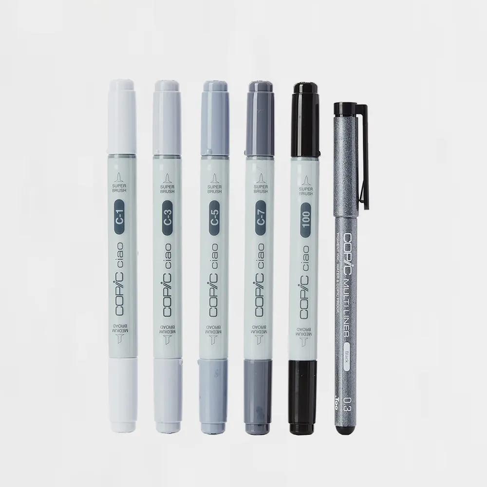 Set Rotuladores Copic Ciao 5 1 Tonos Grises