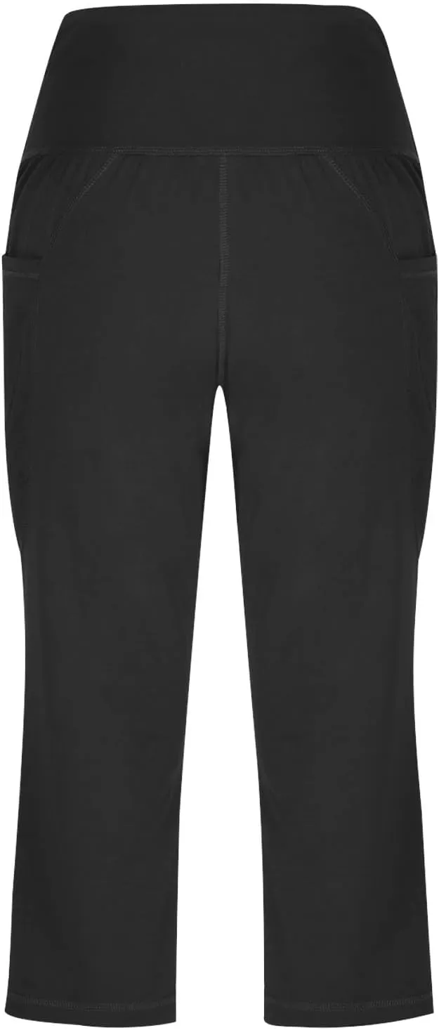 SMIDOW Capri Yoga Pants for Women Dressy Casual Soft High Waisted Tummy Control Leggings with Pockets Workout Gym Outfits