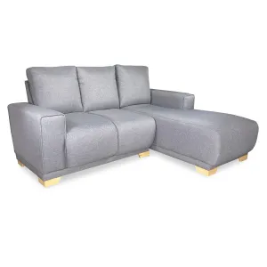 Sofa en L Monarca Tela Gris