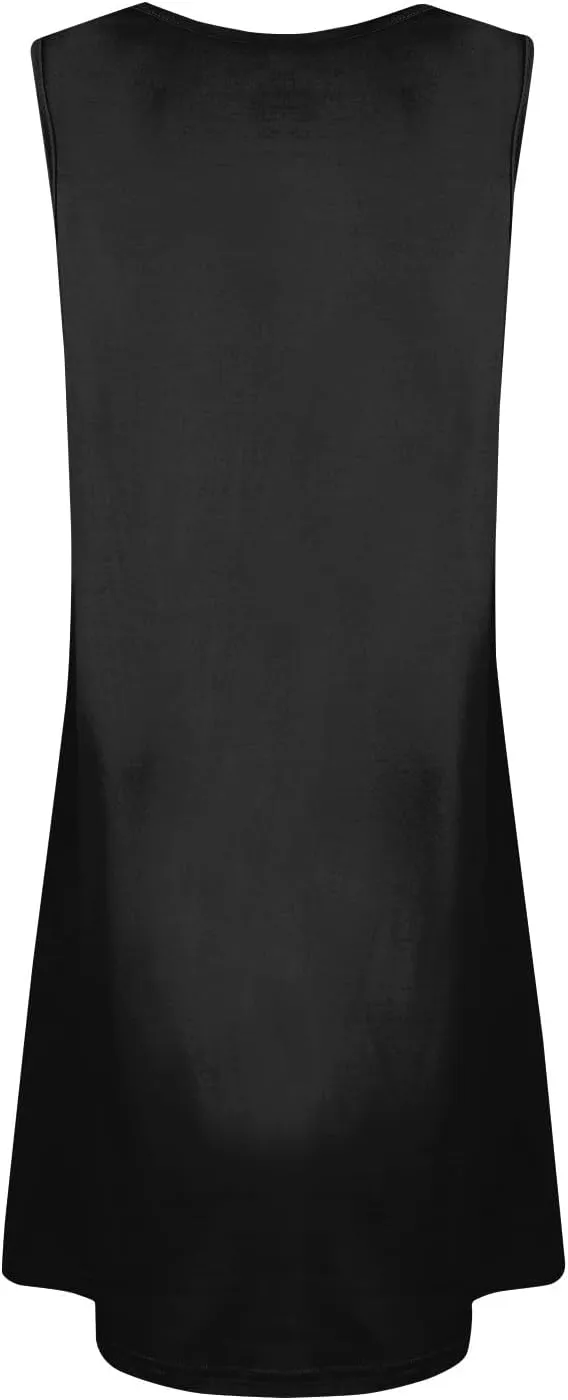 Sundresses for Women 2025 Summer Solid Button Down Sleeveless Midi Dress Loose Vacation Beach Swimsuit Coverups