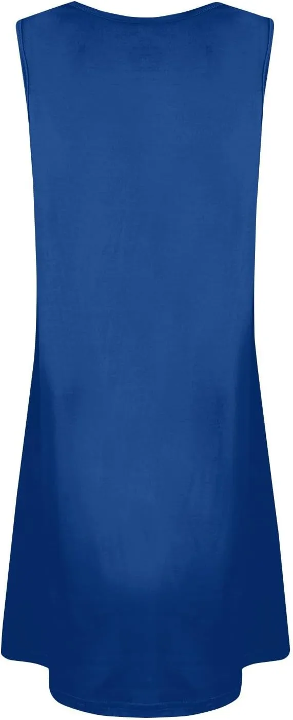 Sundresses for Women 2025 Summer Solid Button Down Sleeveless Midi Dress Loose Vacation Beach Swimsuit Coverups