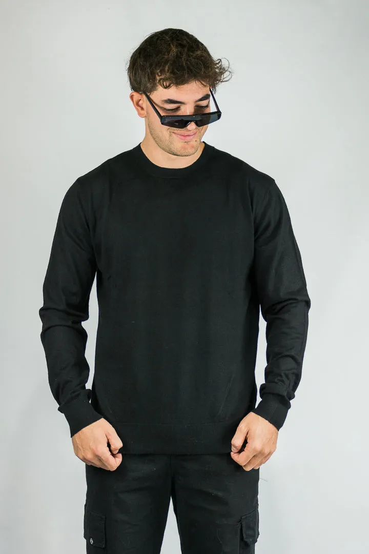Sweater Ocn Hombre Silky Negro