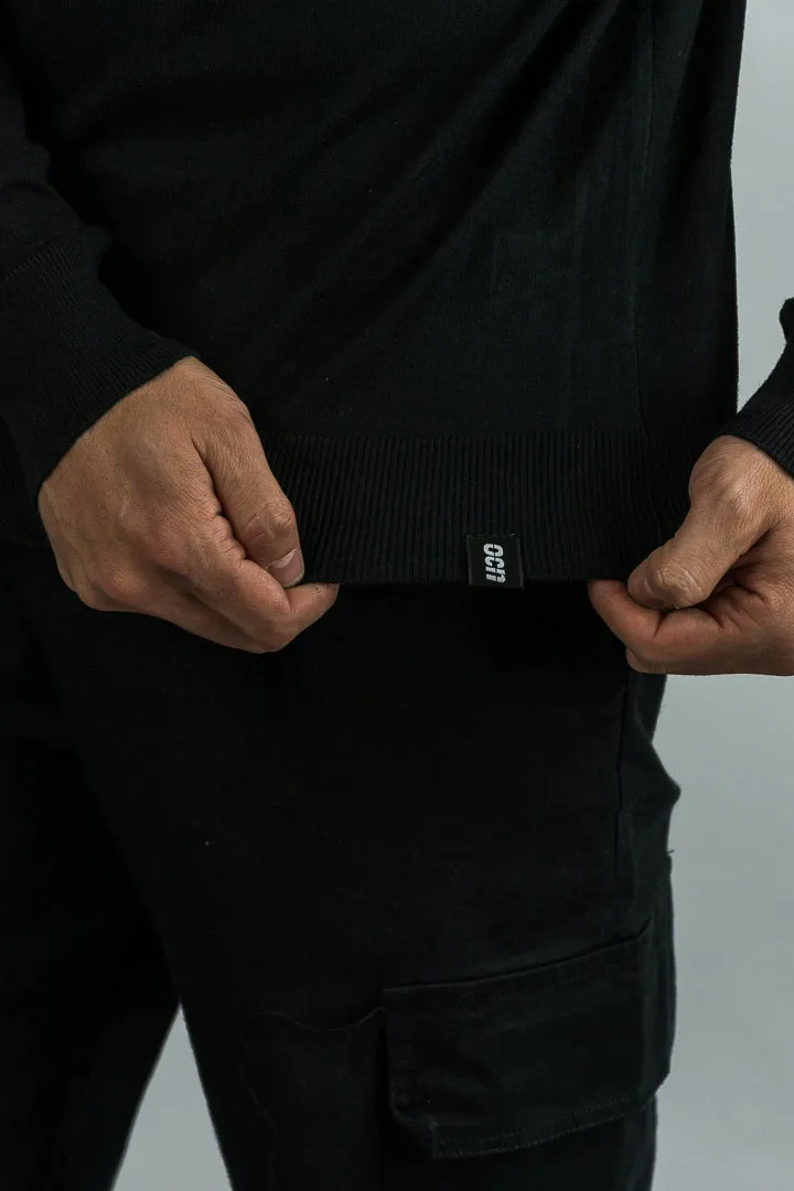 Sweater Ocn Hombre Silky Negro