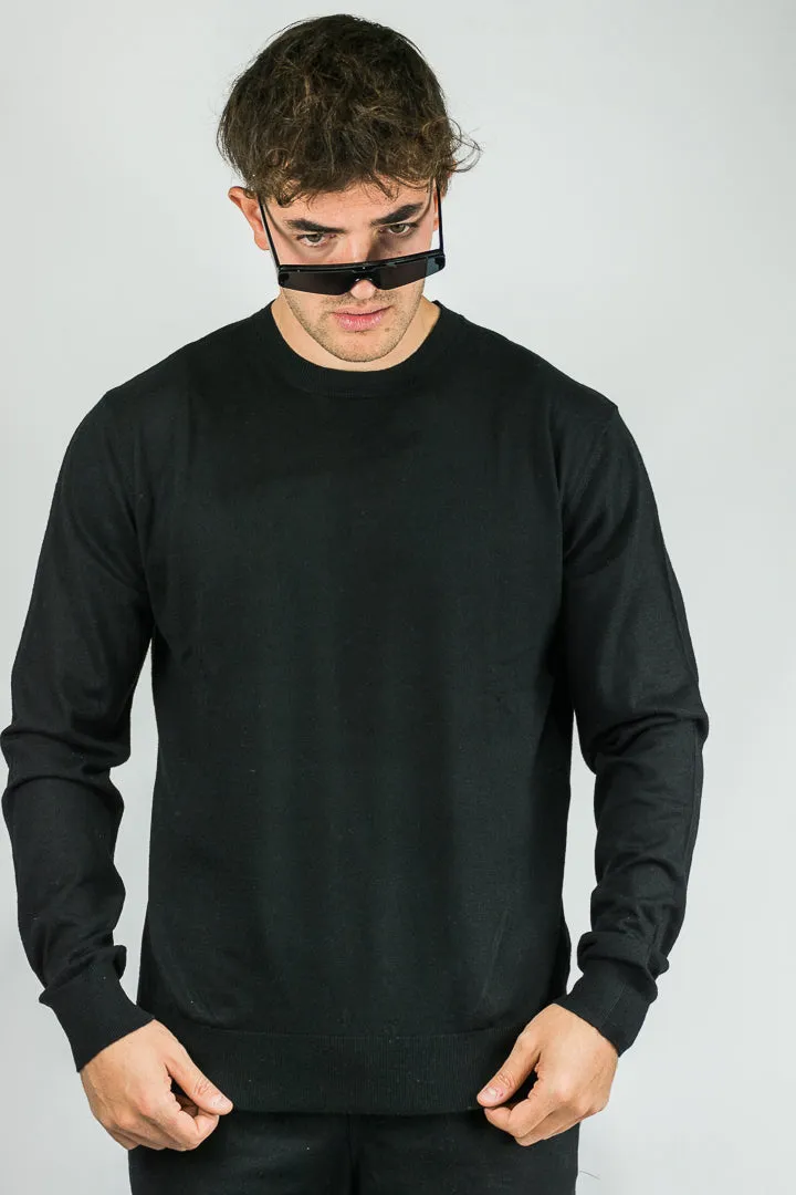 Sweater Ocn Hombre Silky Negro