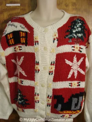 Tacky Christmas Sweater with 80s Charm