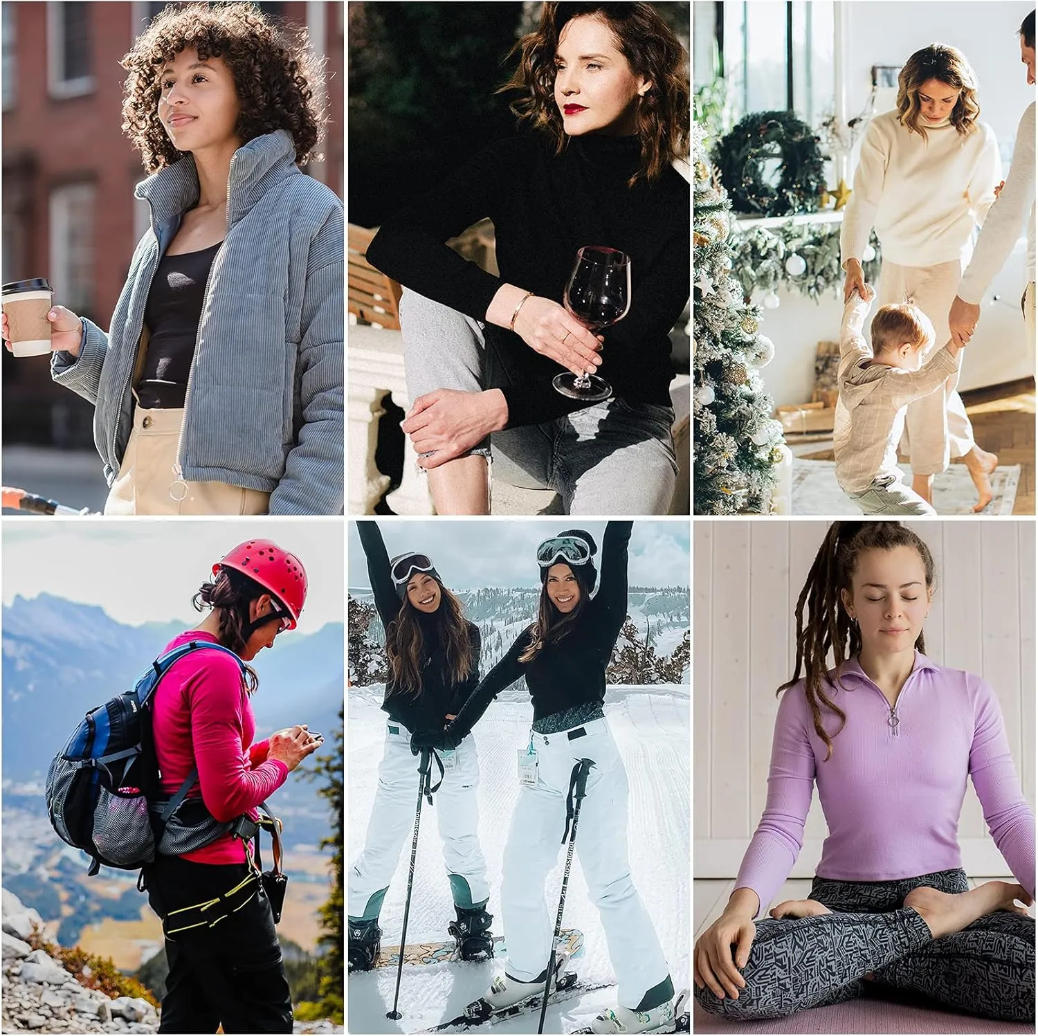 Thermal Underwear for Women Long Johns Womens Pajamas Set Solid Ultra Soft Long Sleeve Base Layer Gifts with Box