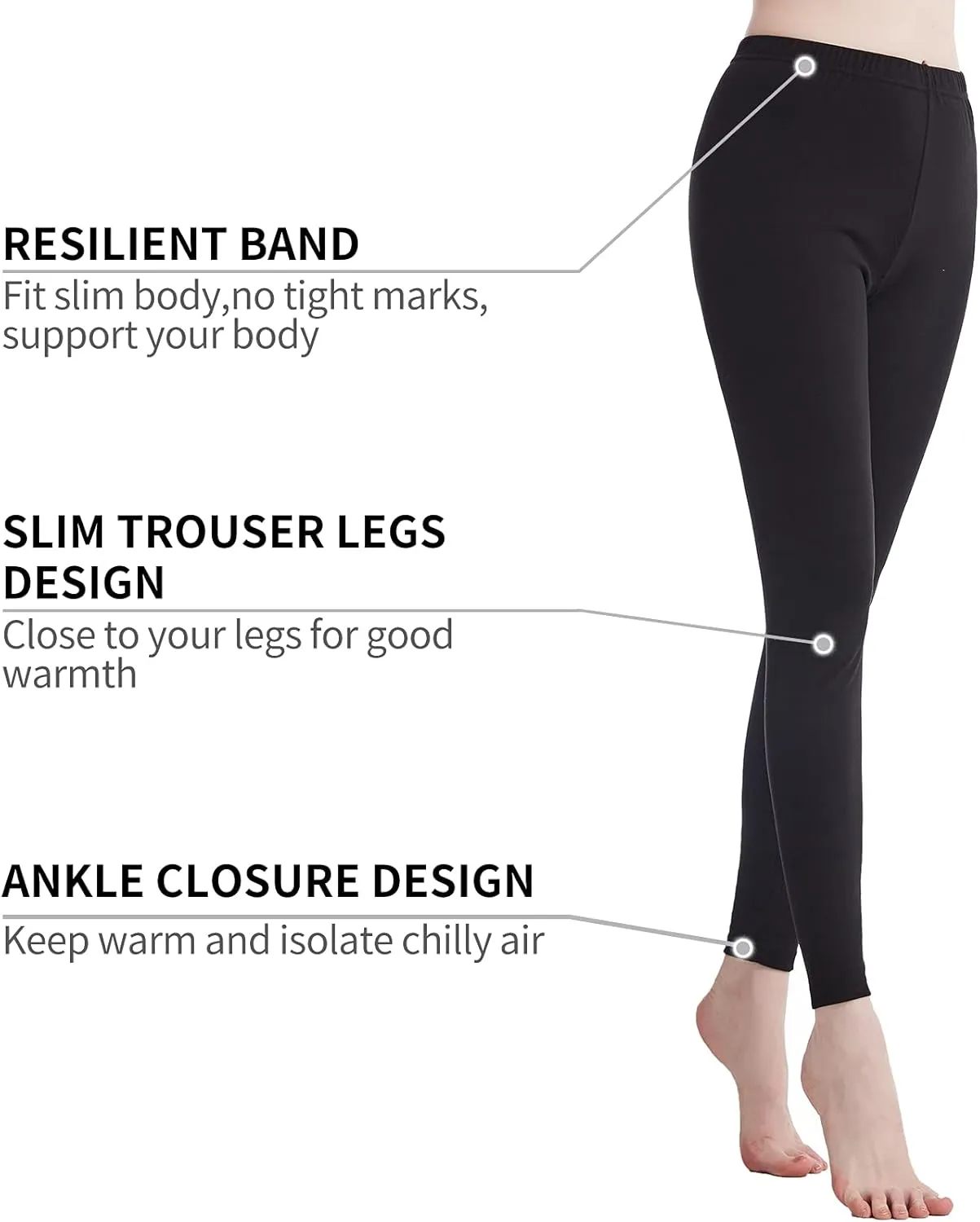 Thermal Underwear for Women Long Johns Womens Pajamas Set Solid Ultra Soft Long Sleeve Base Layer Gifts with Box