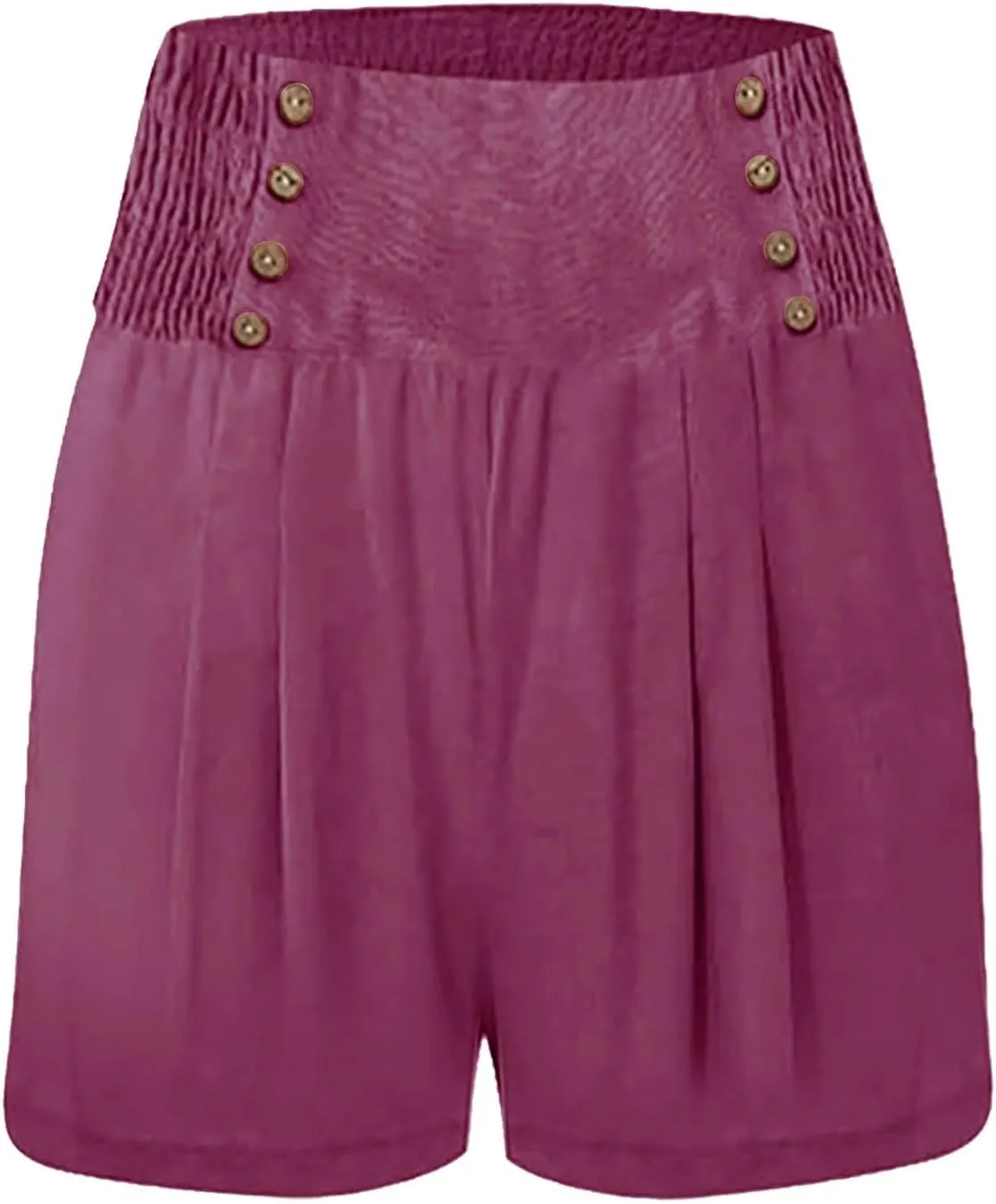 Women's Beach Shorts Smocked High Waisted Summer Shorts Wide Leg Flowy Casual Short Lounge Pants Preppy Clothes