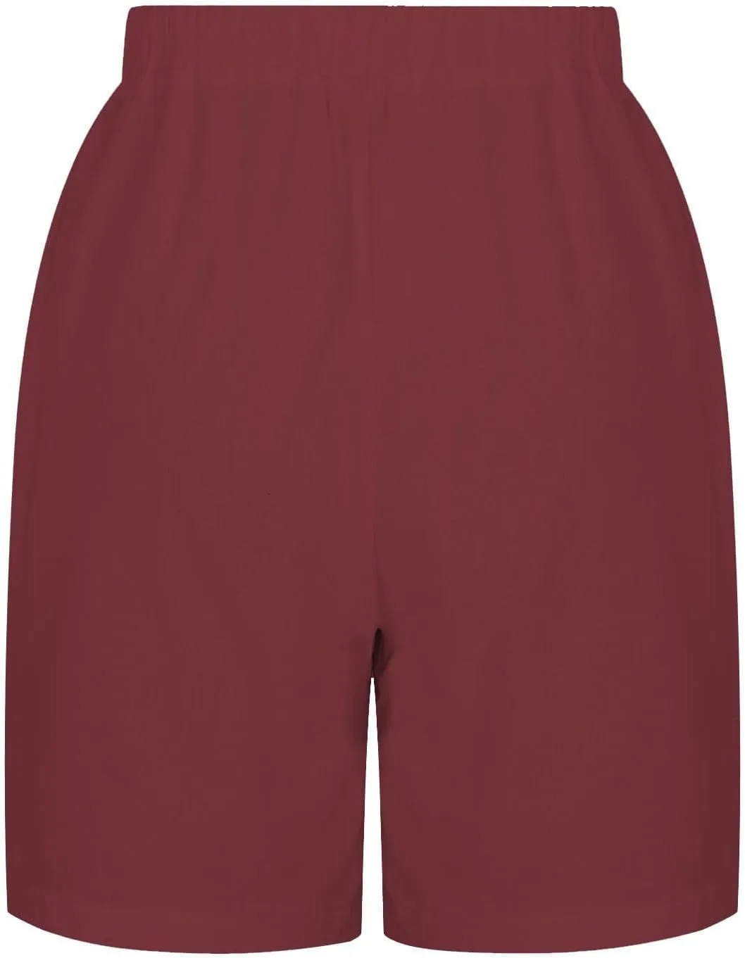 Women's Linen Summer Shorts Knee Length Casual Bermuda Shorts Wide Leg High Waist Drawstring Short Pants with Pocket