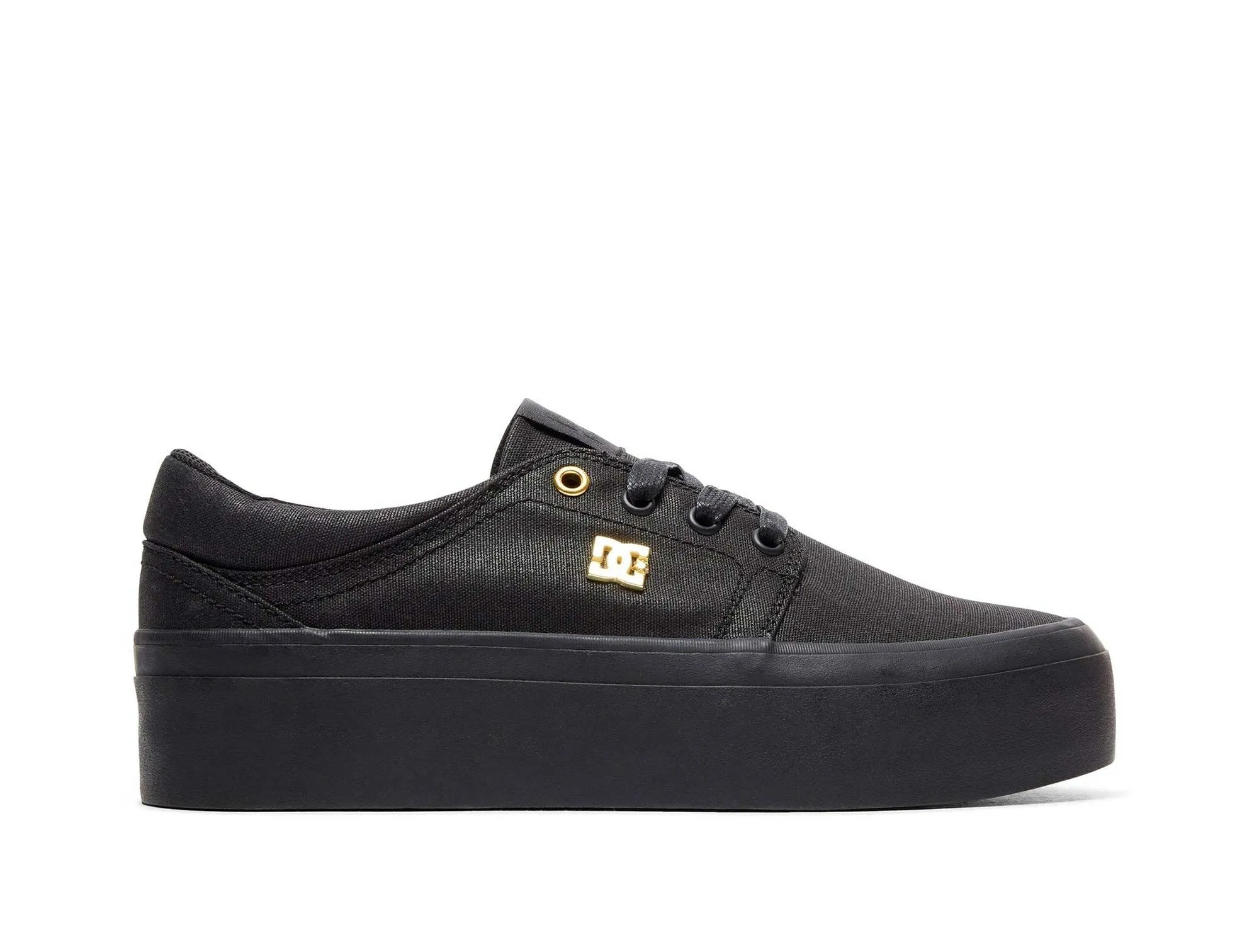 Zapatilla Dc Trase Plataforma Mujer Mono Negro